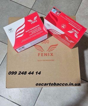 Сигаретні гільзи з фільтром для набивання тютюном FENIX ящик 10 000 шт (20 блоків по 500 шт) FEN1000 фото