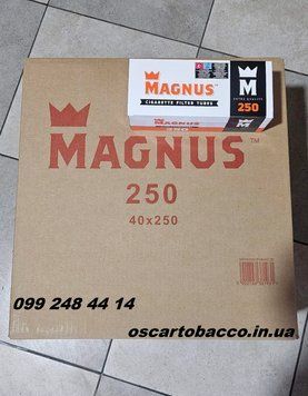 Ящик сигаретних гільз для самокруток із фільтром MAGNUS 40 блоків по 250 шт MAG250 фото